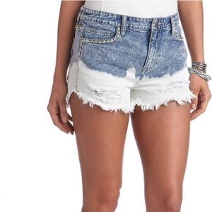 Free people distressed denim shorts